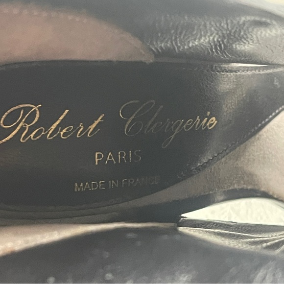 Robert Clergerie Black and Gold Heels in size 6 - Picture 7 of 8